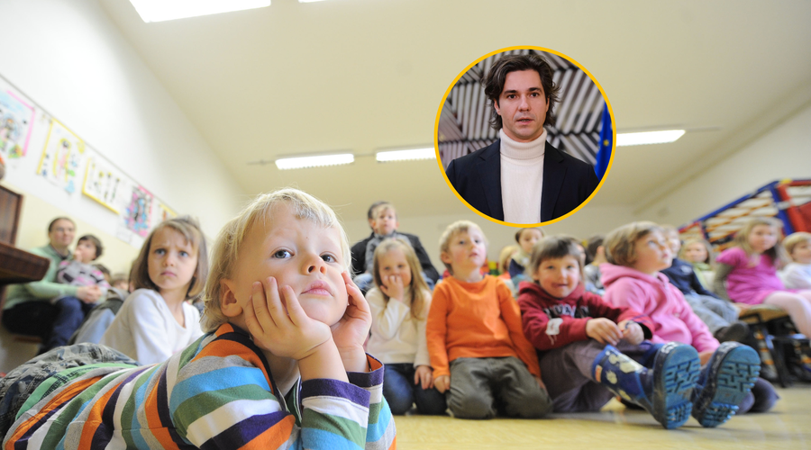 Luka Mesec o tem, ali bodo brezplačni vrtci v Sloveniji kmalu postali resničnost (foto: Bor Slana/Bobo/Profimedia/fotomontaža)