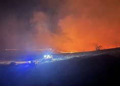 Obsežen požar nad Rakitovcem je zaenkrat obvladan, na požarišču je ostalo še nekaj deset gasilcev