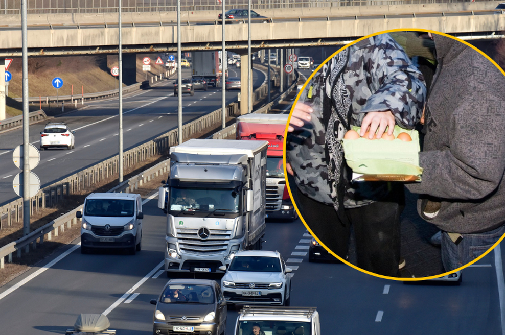 Nezaslišano: z jajci obmetavali voznike na avtocesti. Zavarovalni agent pojasnjuje, ali bodo barabini odgovarjali za škodo (foto: Profimedia/BOBO/fotomontaža)