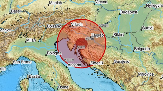 Tudi v Sloveniji so se tresla tla! Epicenter blizu Krka, znane prve podrobnosti (foto: Twitter/LastQuake)