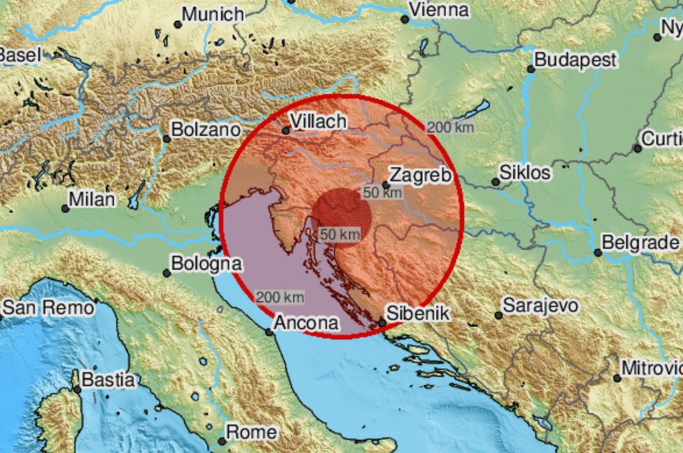 Tudi v Sloveniji so se tresla tla! Epicenter blizu Krka, znane prve podrobnosti (foto: Twitter/LastQuake)