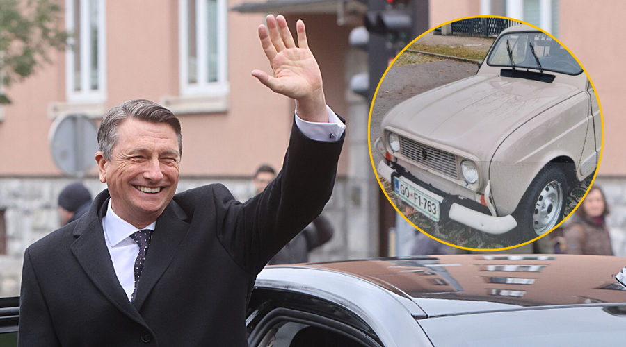 Vemo, kje je bil Pahor, ko je naznanil novega lastnika svoje katrce (ne, ni bil v udobju domačega kavča) (foto: Žiga Živulović jr./BOBO/Instgram/Borut Pahor/fotomontaža)