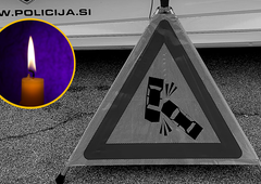 Slovenske ceste vzele življenje: 36-letnik trčil v tovorno vozilo