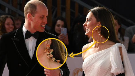 Kate Middleton na rdeči preprogi: vsi so strmeli v njene uhane, dobite jih lahko tudi pri nas