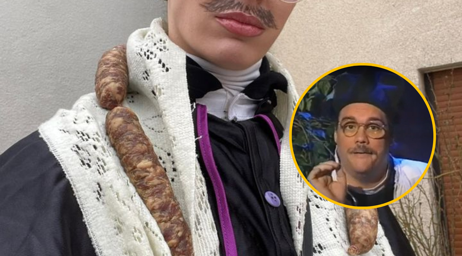 Maškare tudi znani Slovenci: kdo se je našemil v Borisa Kobala? (foto: Instagram/Tina Mentol/Youtube/gospod senica/fotomontaža)