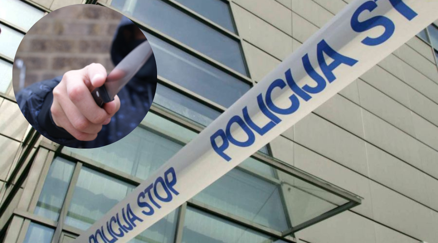 Rop v Ljubljani: napadalec z nožem grozil prodajalki (foto: Tina Kosec/BOBO/Profimedia/fotomontaža)