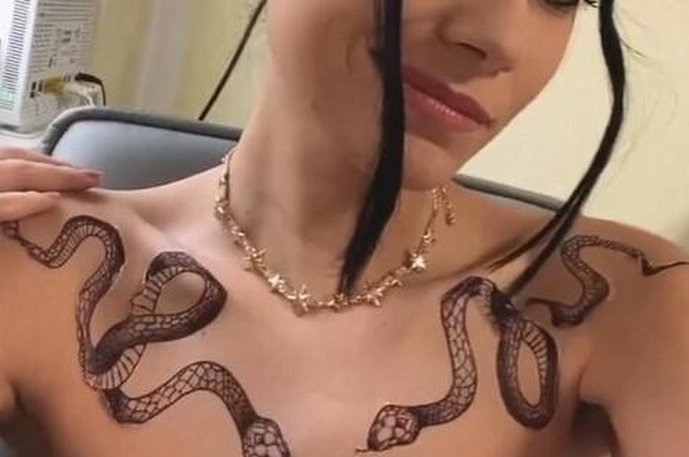 Saj ne boste verjeli svojim očem: Kristina Miler svoje telo prekrila s tetovažami (foto: Instagram zgodba/Kristina Miler)