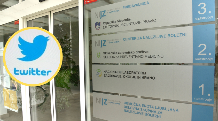 NIJZ pojasnil razloge za suspenz na Twitterju: "Evo nas, nazaj smo" (foto: Žiga Živulovič jr./Bobo/Profimedia/fotomontaža)