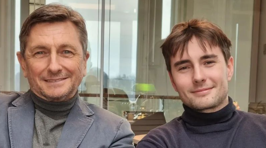 Pahor presrečen: obiskal ga je sin Luka in ga presenetil z eno stvarjo (foto: Instagram/Borut Pahor)