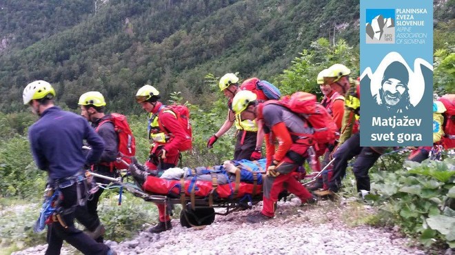 Če se zgodi nesreča, v slovenskih gorah rešujejo člani Gorske reševalne zveze Slovenije (foto: Matjaž Šerkezi)