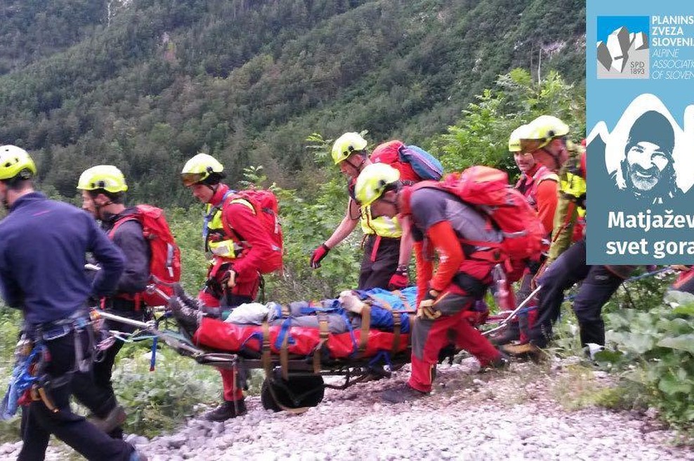 Če se zgodi nesreča, v slovenskih gorah rešujejo člani Gorske reševalne zveze Slovenije (foto: Matjaž Šerkezi)