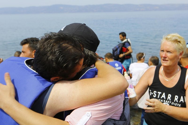 Prihod beguncev v Grčijo. (Simbolična fotografija)