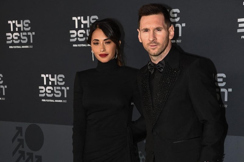 Antonella Roccuzzo in Leo Messi