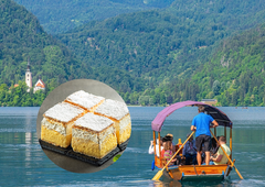 Ameriški turist Jeff priznal, kaj si misli o slavni blejski kremšniti: končno sem jo poskusil in moram reči...