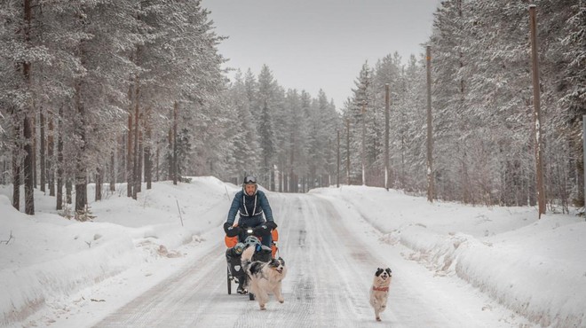 Nora avantura: prodal hišo in se v ledeni zimi odpravil na pot, ki bi jo le redkokdo izbral (in to z dvema kužkoma) (foto: Hrvoje Jurić / Instagram)