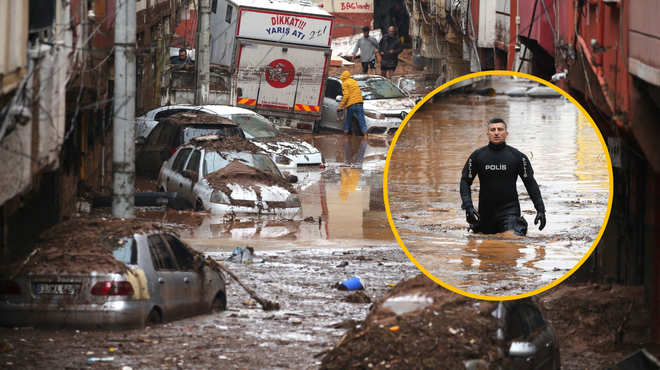 Po katastrofalnem potresu v Turčiji še apokaliptične poplave: poročajo o mrtvih in pogrešanih, prizori niso za vse (VIDEO) (foto: Profimedia/fotomontaža)