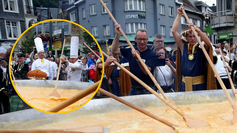 V čast prihoda pomladi: za velikansko jed porabijo 15.000 jajc in jo brezplačno razdelijo množici