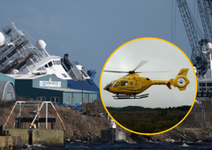 Veter prevrnil ogromno ladjo: poškodovanih 35 ljudi, prebivalce pozvali, da se izogibajo območju (FOTO)