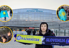 Bili smo v Kazahstanu, kjer je Slovenija naredila prvi korak za Euro 2024: "Oblak, podarite majico ali avtogram, sem vaš oboževalec"