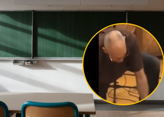 Nepremišljeni profesor v učilnici izzival usodo: učenci so panično kričali (VIDEO)