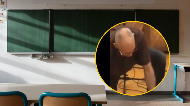Nepremišljeni profesor v učilnici izzival usodo: učenci so panično kričali (VIDEO) (foto: Profimedia/Reddit/u/ihthisham4me2/posnetek zaslona/fotomontaža)