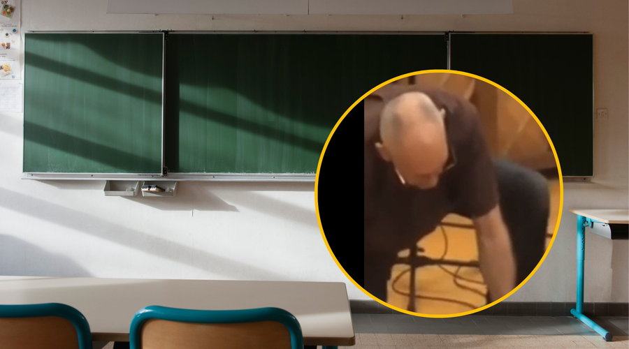 Nepremišljeni profesor v učilnici izzival usodo: učenci so panično kričali (VIDEO) (foto: Profimedia/Reddit/u/ihthisham4me2/posnetek zaslona/fotomontaža)