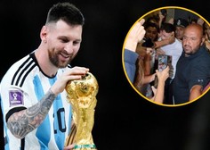 Leo Messi odšel na večerjo, pred restavracijo pa ... Zvezdnika šele policisti rešili pred evforičnimi navijači (FOTO+VIDEO)