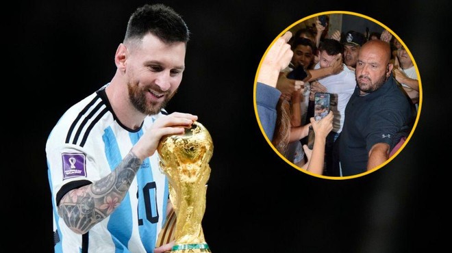 Leo Messi odšel na večerjo, pred restavracijo pa ... Zvezdnika šele policisti rešili pred evforičnimi navijači (FOTO+VIDEO) (foto: Profimedia/fotomontaža)