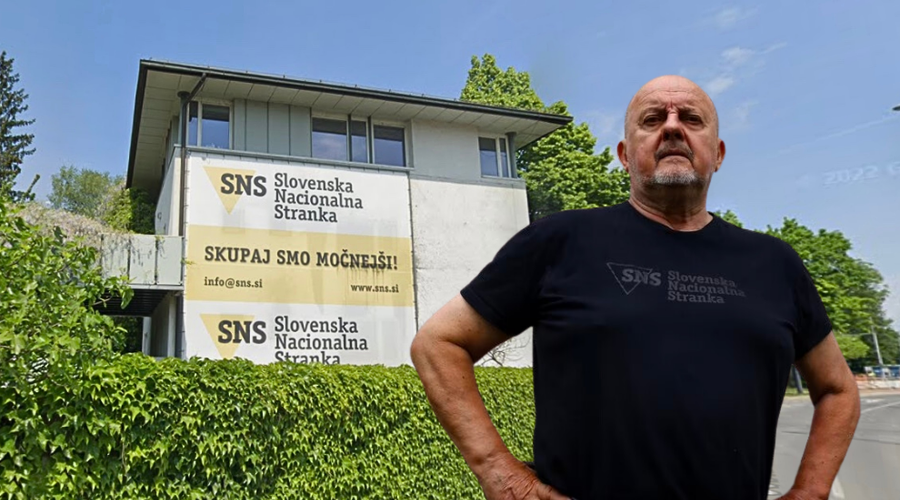 Jelinčič se je vendarle odločil: prodal bo svojo ljubljansko vilo (v njej ima pred streli neprebojno opremo) (foto: BOBO/Google street view/fotomontaža)