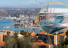 V koprskem pristanišču se bohoti vrtoglavih 370 milijonov vredna križarka: večja je kot dve nogometni igrišči (v Koper je ob njej prispela še ena luksuzna velikanka)