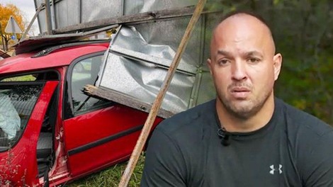 Aleš (Poroka na prvi pogled) udeležen v hujši prometni nesreči