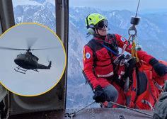 Reševalna akcija v slovenskih gorah: po nesrečnega planinca so morali s helikopterjem (FOTO)