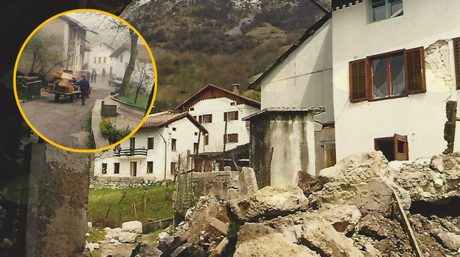 Pred 25 leti je Slovenijo stresel grozovit potres, ki ga bodo domačini stežka pozabili: to območje je potresno izjemno nevarno (foto: Arhiv Občine Kobarid/fotomontaža)