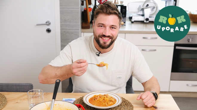 Filip Flisar je za nas pripravil domačo štajersko joto: izvedeli smo, zakaj ne nosi več ikoničnih brkov (VIDEO) (foto: Aleksandra Saša Prelesnik/fotomontaža)