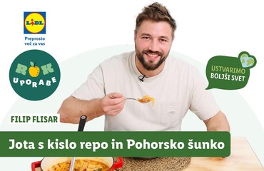 Dan brez zavržene hrane s Filipom Flisarjem / Jota s kislo repo in Pohorsko šunko