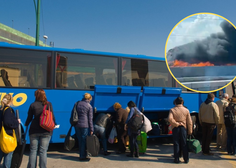 Dramatično dogajanje v Benetkah, zagorel avtobus s potniki z letališča Treviso