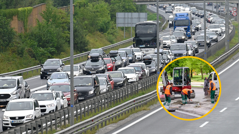 Zaradi novih del na cesti pričakujte gnečo in zastoje (obeta se novost na ljubljanski obvoznici)