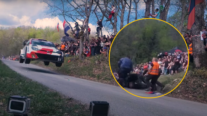 Skorajšnja tragedija na hrvaškem reliju: nov posnetek razkriva, kako se je začel kaos na progi (VIDEO) (foto: YouTube/join2go/posnetek zaslona/fotomontaža)