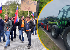 Jezni kmetje preplavili Ljubljano: policisti priporočajo, da se središču mesta izognete (FOTO)