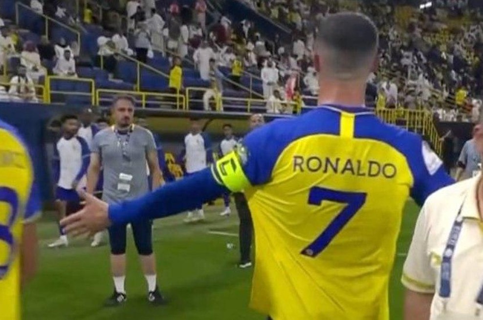 Cristiano Ronaldo zapravljal priložnosti, po sramotnem porazu pa gnev izlil na … Hrvata! (Poglejte, zakaj) (foto: Twitter/Sportyou/posnetek zaslona)