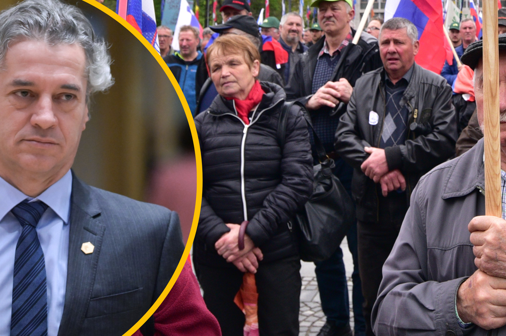 Kmetje vladi postavili dvotedenski ultimat, da izpolni njihove zahteve (če jih ne bodo, sledi ...) (foto: Igor Kupljenik/Bobo/Profimedia/fotomontaža)
