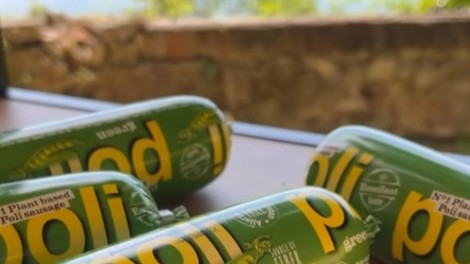 Perutnina Ptuj vstopila na trg brezmesnih živil: ne boste verjeli, iz česa je nova (vegetarijanska) Poli klobasa
