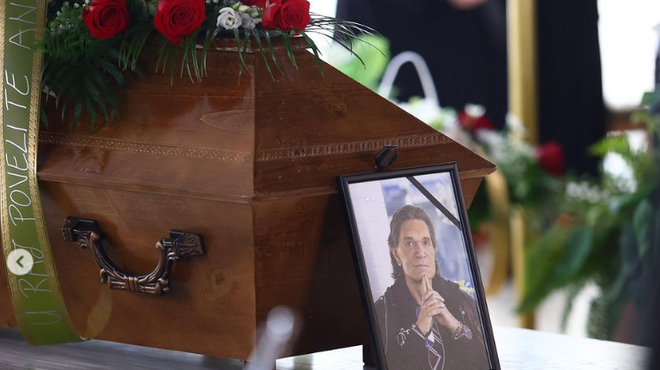 Slovo legende: pogreb Jasmina Stavrosa ob zvokih njegove najbolj znane pesmi (foto: Instagram/Direktno.hr)