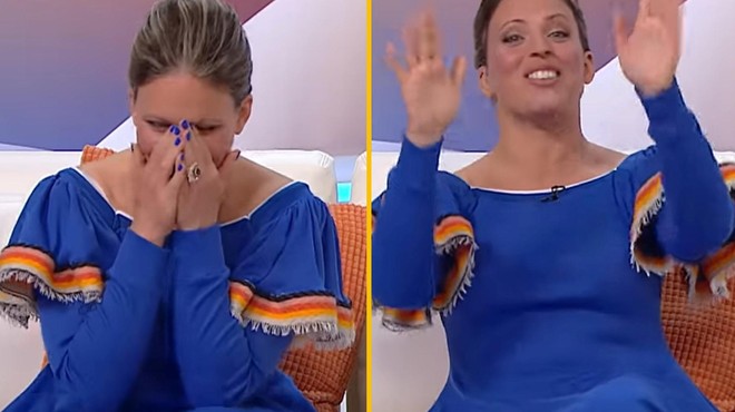 VIDEO: Slovensko televizijsko voditeljico popadel smeh med snemanjem oddaje v živo (krohotali se boste tudi vi) (foto: Facebook/Jutro na Planetu/posnetek zaslona)
