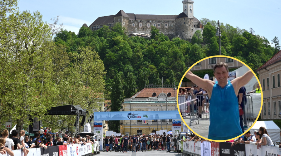 Slovenci ponovno tekli za tiste, ki to ne morejo: med tekači tudi Pahor (foto: Žiga Živulovič jr./Bobo/Instagram/B.P.)
