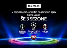 Uporabniki Telemacha bodo lahko do leta 2027 uživali v nogometnih tekmah UEFA Lige prvakov, UEFA Evropske lige in UEFA Konferenčne lige na Sportklubu