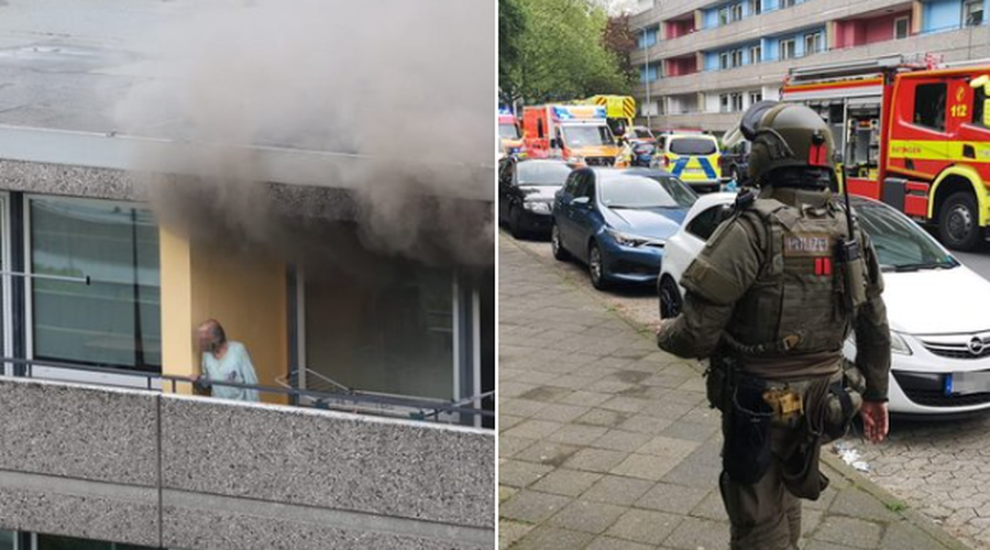 Močna eksplozija v stanovanjski stavbi, več ljudi huje ranjenih (foto: Twitter/Our World)