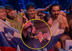 Sosed sosedu ... najboljši navijač! Poglejte navdušenje članov Let 3 ob preboju Joker Out v finale (VIDEO)