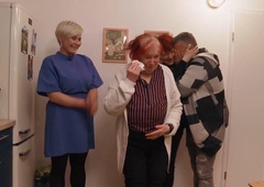 Delovna akcija: Ljubica in Mateja v novem stanovanju jokali od sreče