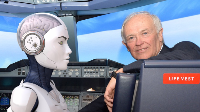 Bi poleteli z letalom, ki ga pilotira umetna inteligenca? V prihodnosti bo to mogoče (foto: Profimedia/fotomontaža)